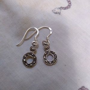 Sterling and marcasite earrings